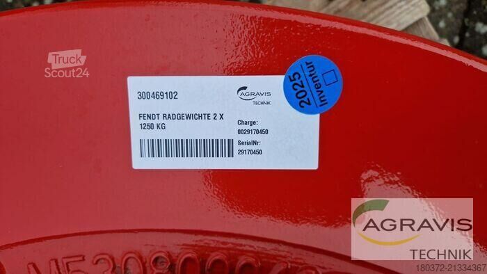Alkatrészek és tartozékok Fendt FENDT RADGEWICHTE 2 X 1250 KG