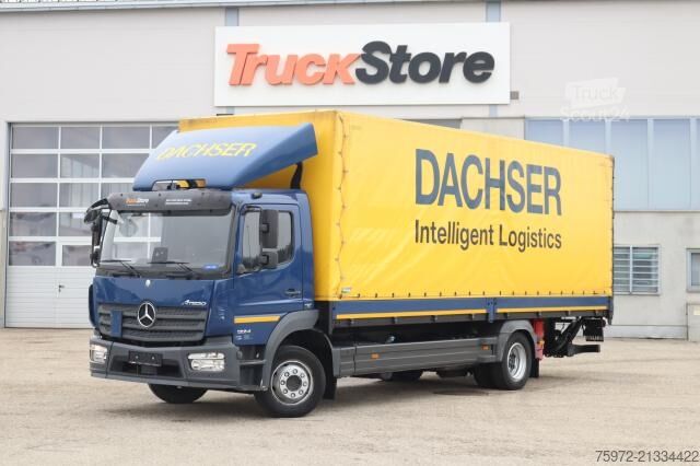 Platós teherautó ponyvával Mercedes-Benz Atego 1224 L