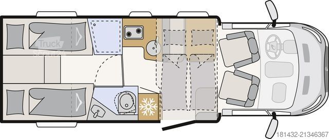 Camping-car semi-intégré DETHLEFFS Dethleffs Just Go Teilintegriert T 7055 EB