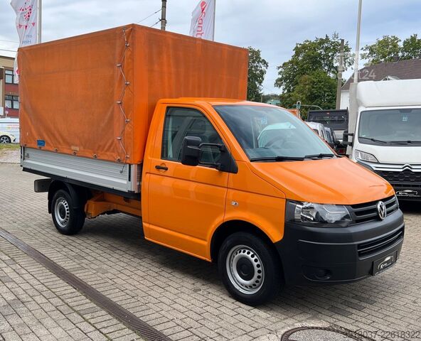 Transportador con plataforma y toldo VW T5 2.0 Benzin/CNG Pritsche + Plane L2 HU neu