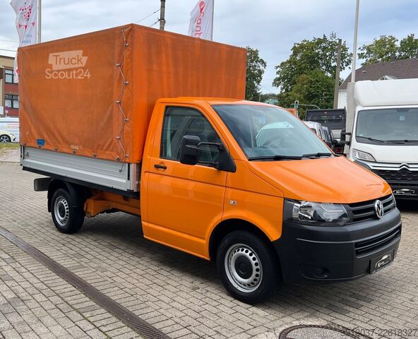 Transportador con plataforma y toldo VW T5 2.0 Benzin/CNG Pritsche + Plane L2 HU neu