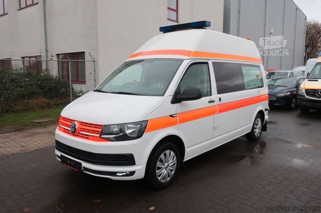 Brandbil VOLKSWAGEN T6 Transporter Hochdach lang/KTW/Klima/Automatik