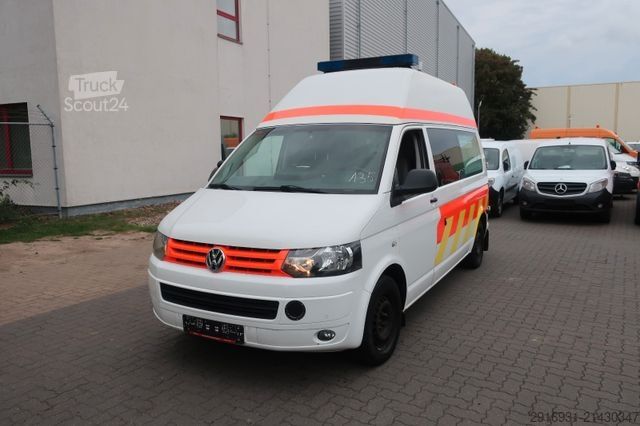 Brandbil VOLKSWAGEN T5 Transporter Hochdach lang/KTW/Automatik/FNA35