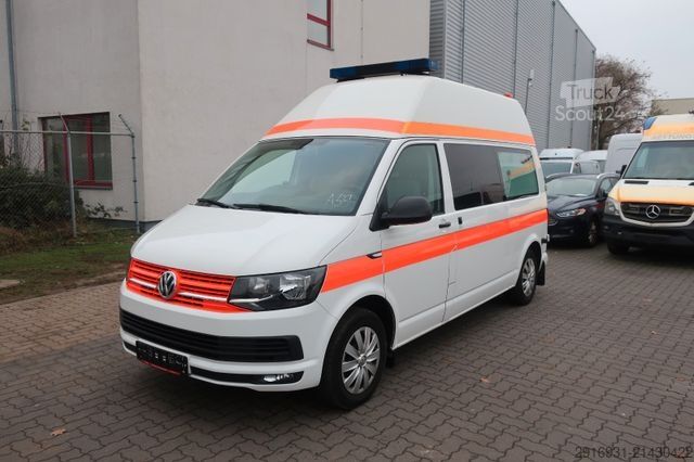 Brandbil VOLKSWAGEN T6 Transporter Hochdach lang/KTW/Klima/Automatik