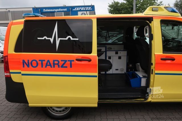 Brandbil MERCEDES-BENZ Vito 119 CDI Notarzteinsatzfahrzeug 1. Hand