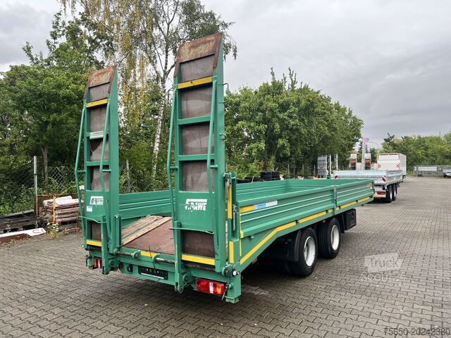 Remorcă cu platformă joasă Blomenroehr 688/18000  18 t Tandemtieflader, wenig Benutzt