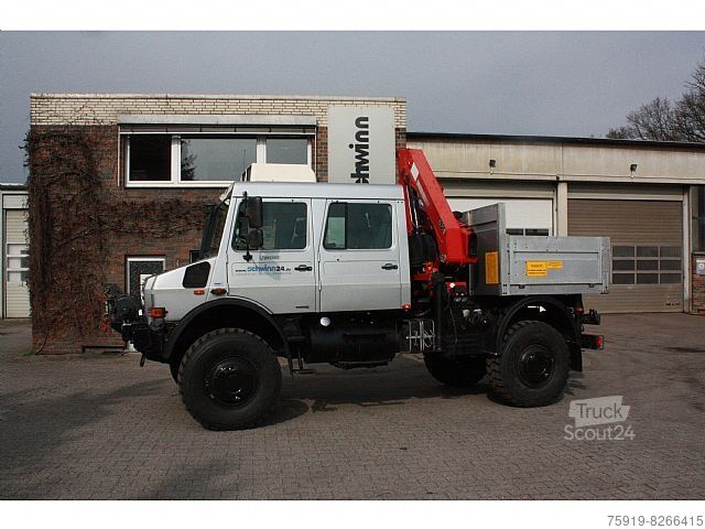 Unimog Mercedes-Benz UNIMOG 5000 Doka mit Kran HMF 1075