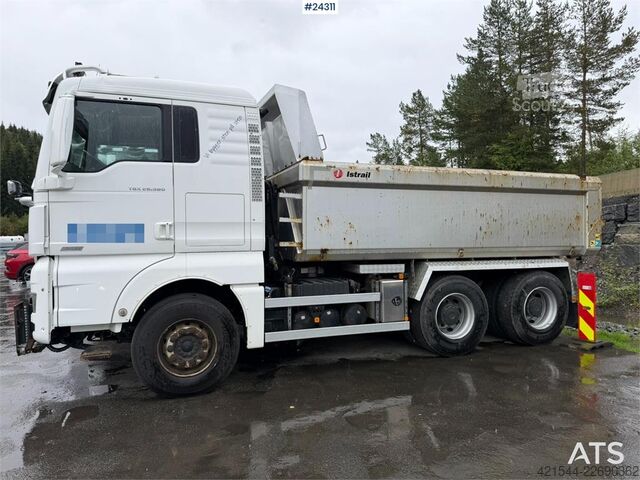 Tipper MAN TGX 26.580 6x4 snow plow equipped tipper truck