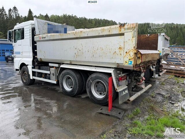 Tipper MAN TGX 26.580 6x4 snow plow equipped tipper truck
