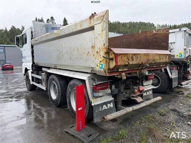 Tipper MAN TGX 26.580 6x4 snow plow equipped tipper truck