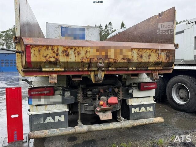 Tipper MAN TGX 26.580 6x4 snow plow equipped tipper truck