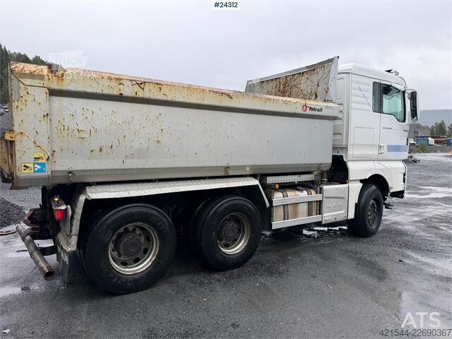 Tipper MAN TGX 26.580 6x4 snow plow equipped tipper truck