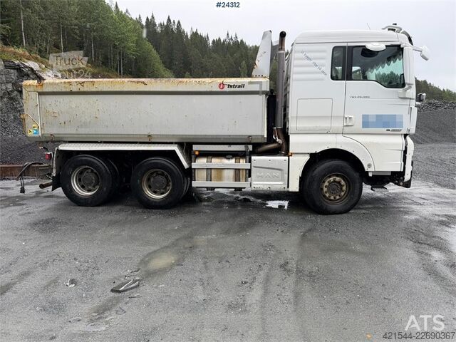 Tipper MAN TGX 26.580 6x4 snow plow equipped tipper truck