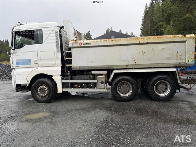 Tipper MAN TGX 26.580 6x4 snow plow equipped tipper truck