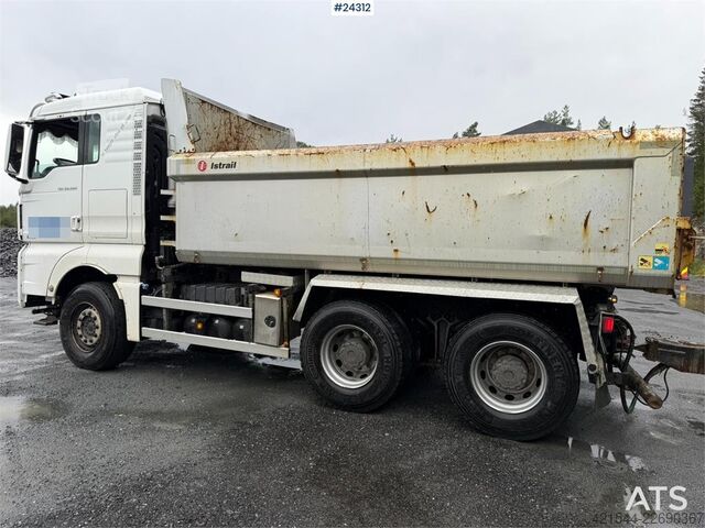 Tipper MAN TGX 26.580 6x4 snow plow equipped tipper truck
