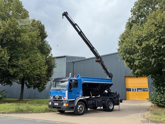 Macara montată pe camion MAN L82 - 15.220 - 279 Tkm - Kipper - Kran