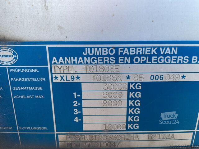 Schiebeplanen Jumbo TO 180SE 2-Axle City  / 11.6 M / SAF / Disc / S...