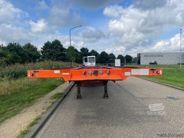 Platte bak Netam-Fruehauf Platform Twistlocks /  Liftaxle / Steering / BP...