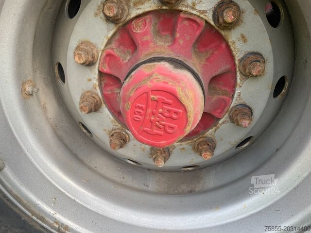 Platte bak Netam-Fruehauf Platform Twistlocks /  Liftaxle / Steering / BP...