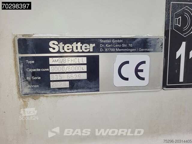 Blender Renault C 430 8X4 9m3 Stetter Mixer Big-Axle Steelsuspe...