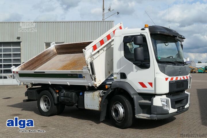 Billenő teherautó VOLVO FL 280 4x2, Meiller, Hydr., AHK, Klima, 159tkm