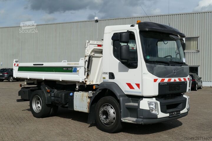 Billenő teherautó VOLVO FL 280 4x2, Meiller, Hydr., AHK, Klima, 159tkm
