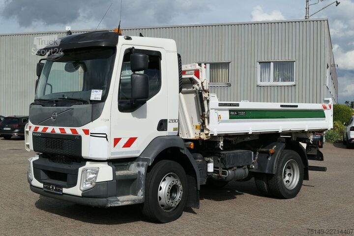 Billenő teherautó VOLVO FL 280 4x2, Meiller, Hydr., AHK, Klima, 159tkm