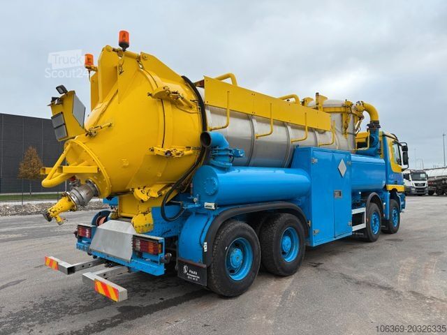 Imutyhjysäiliöauto MERCEDES-BENZ Actros 4140 8x4 KOKS MEGAVAC 8000 ADR Dry Vac