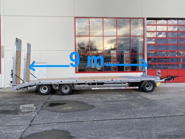 Dieplader oplegger Möslein T 3-9,20 F Blatt  3 Achs Tieflader mit gerader Ladefläche 9 m, Neufahrzeug