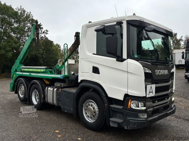 Absetzkipper LKW SCANIA G450 Meiller 16T*Retarder*3xHaken*FUNK*Voll-Luft