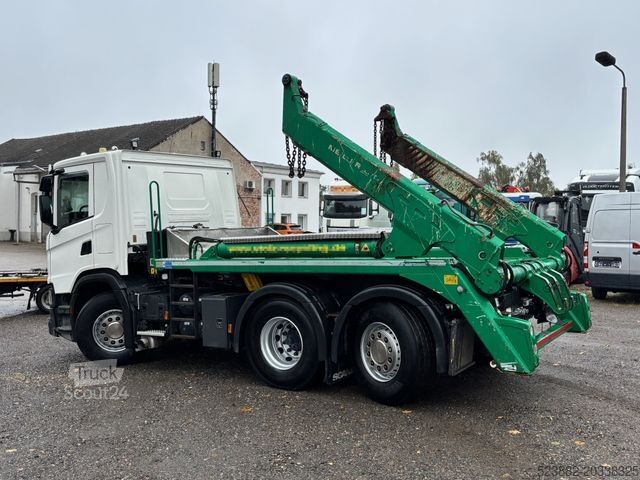 Absetzkipper LKW SCANIA G450 Meiller 16T*Retarder*3xHaken*FUNK*Voll-Luft