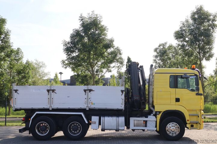 Самосвал с кран MAN TGA 33.480 | 6X4 | HIAB 166E-5 | KIPPER | FULL ...