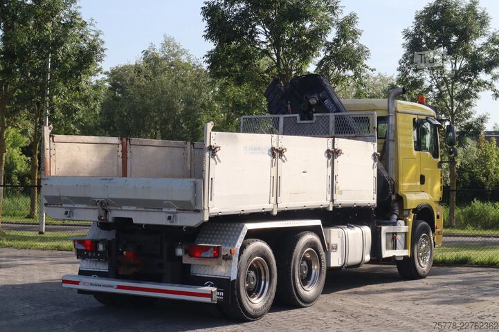 Самосвал с кран MAN TGA 33.480 | 6X4 | HIAB 166E-5 | KIPPER | FULL ...