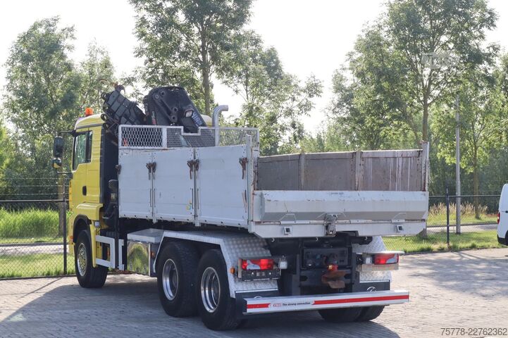 Самосвал с кран MAN TGA 33.480 | 6X4 | HIAB 166E-5 | KIPPER | FULL ...