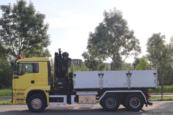Самосвал с кран MAN TGA 33.480 | 6X4 | HIAB 166E-5 | KIPPER | FULL ...