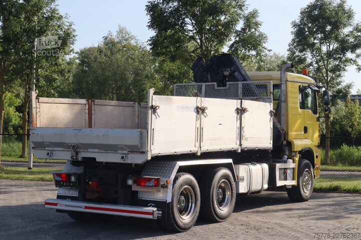 Автомобил с кран MAN TGA 33.480 | 6X4 | HIAB 166E-5 | KIPPER | EURO ...