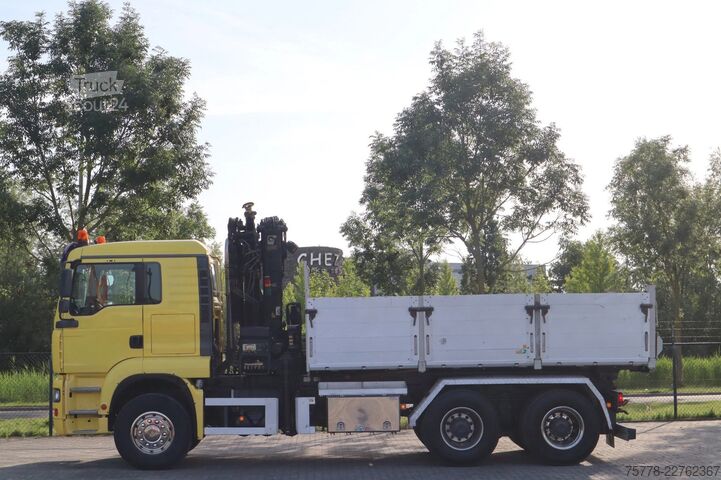 Автомобил с кран MAN TGA 33.480 | 6X4 | HIAB 166E-5 | KIPPER | EURO ...