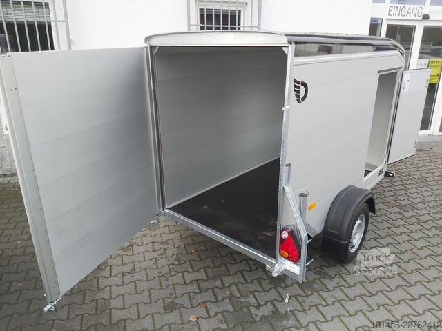 Caisse fermée (ou tôlé) Cheval Liberté Roadster Sport C 255 Aluminium Seitenwände Seitentür Heckrampe 1300kg gebremst direkt
