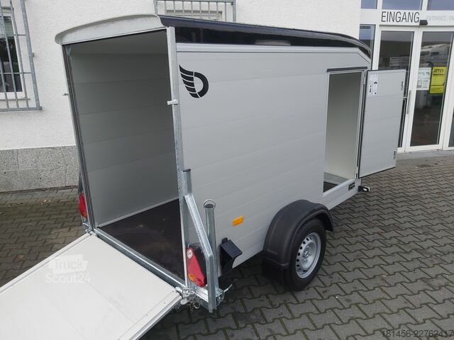 Caisse fermée (ou tôlé) Cheval Liberté Roadster Sport C 255 Aluminium Seitenwände Seitentür Heckrampe 1300kg gebremst direkt