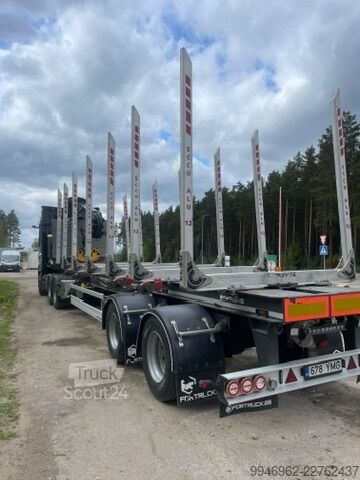Baļķu pārvadāšana Mercedes-Benz actros