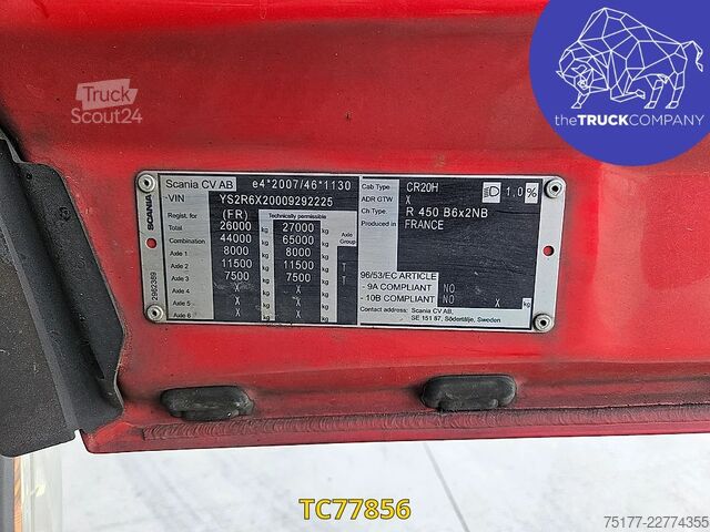Розсувний тент Scania R 450