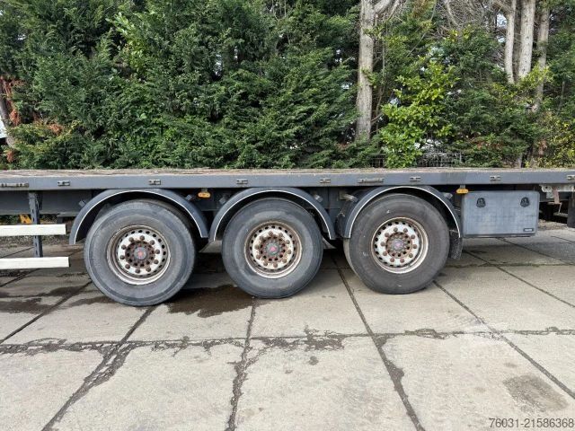 Working platform semitrailer FRUEHAUF Flatbed trailer 3 Axle SAF front Lift axle
