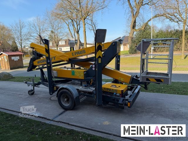 Trailer with working platform Paus PAUS GT 16AG  Arbeitshöhe 16m 200kg Stromagregat