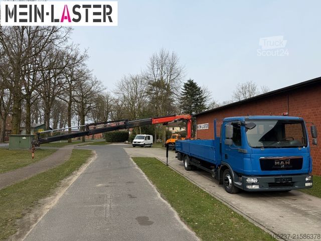 Truck mounted crane MAN TGL 12.220 PK 9002 EH-C 19 m Funk