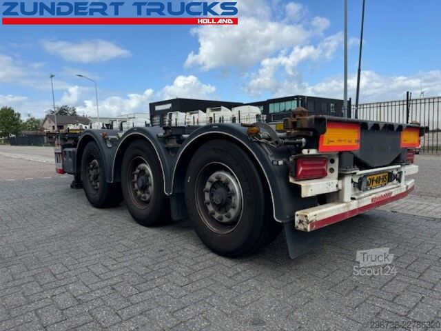 Konténerszállítás Kässbohrer 3 AS CONTAINERCHASSIS, MULTI FUNCTIONAL ALL CON...