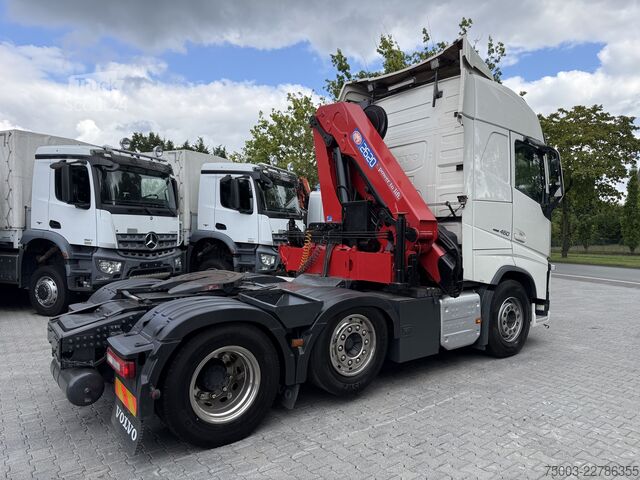 Standardowy ciągnik siodłowy Volvo FH460 6X2 Kran HMF 2620 bis 18.50 Meter