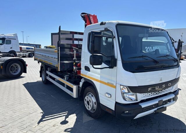 Krāns ar pašizgāzēju Fuso Canter 7C15 Fassi Kran 3-seiten Kipper
