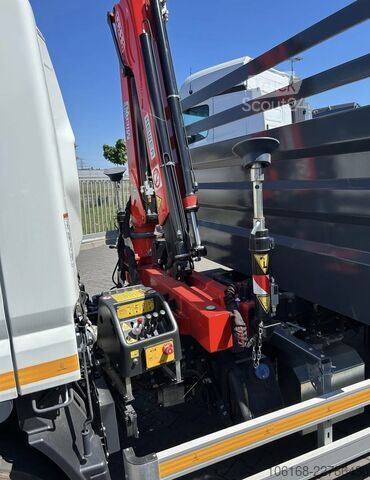 Krāns ar pašizgāzēju Fuso Canter 7C15 Fassi Kran 3-seiten Kipper