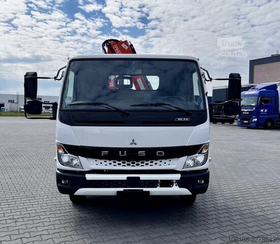 Krāns ar pašizgāzēju Fuso Canter 7C15 Fassi Kran 3-seiten Kipper