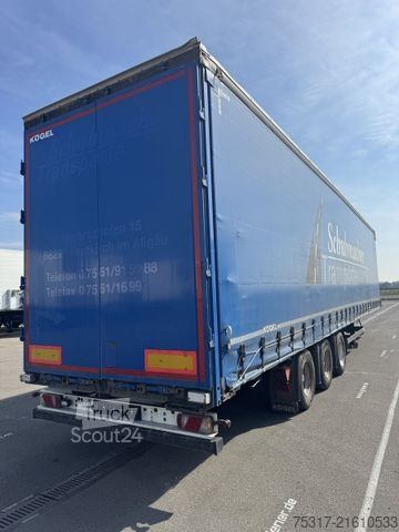 Open semitrailer with tarp KÖGEL MEGA GARDINENSATTEL 3-achs S24/ BPW /HUBD. /LIFT